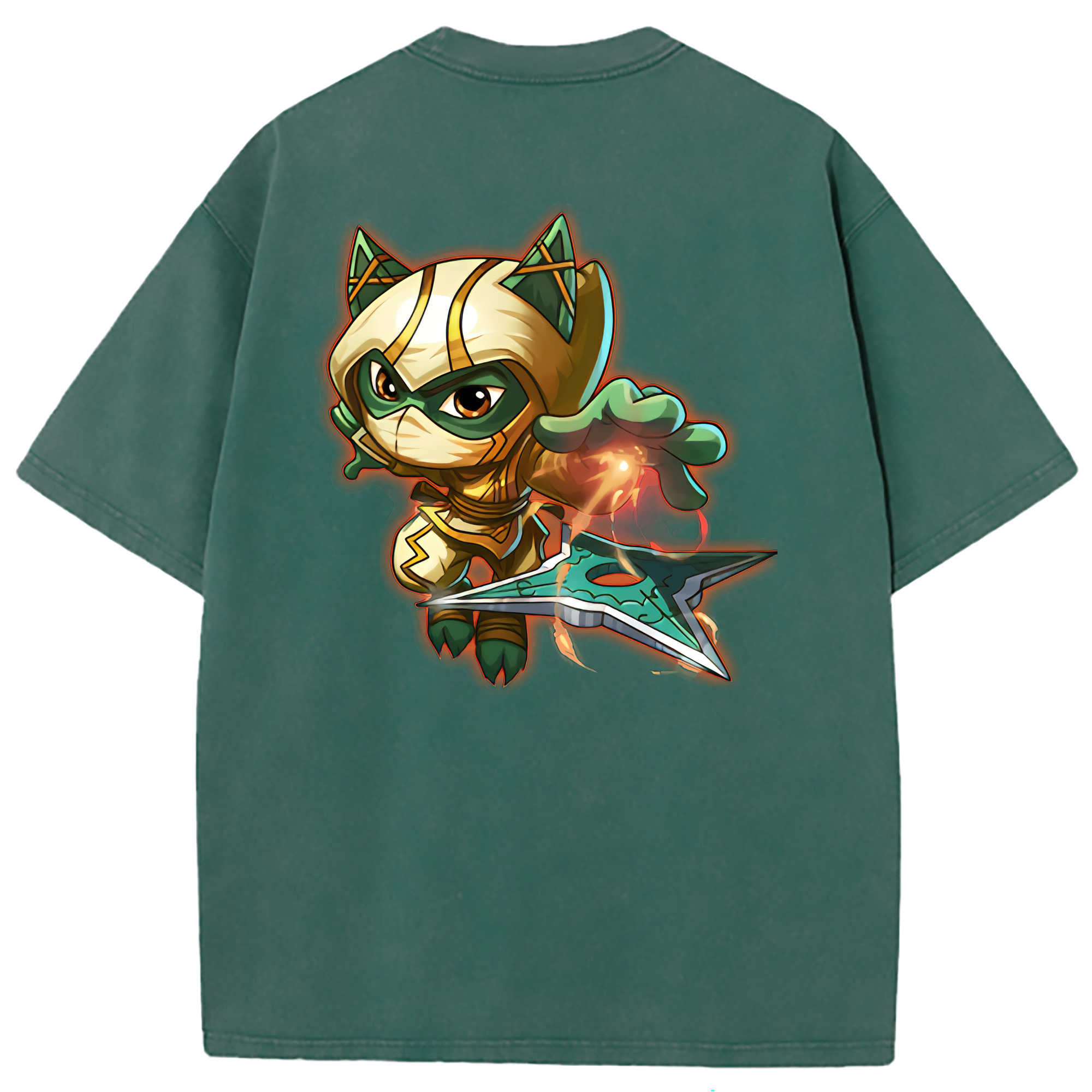 （画像用） リーグ・オブ・レジェンド League of Legends LOL 綿100% ヴィンテージ風 半袖Tシャツ（背面プリント）